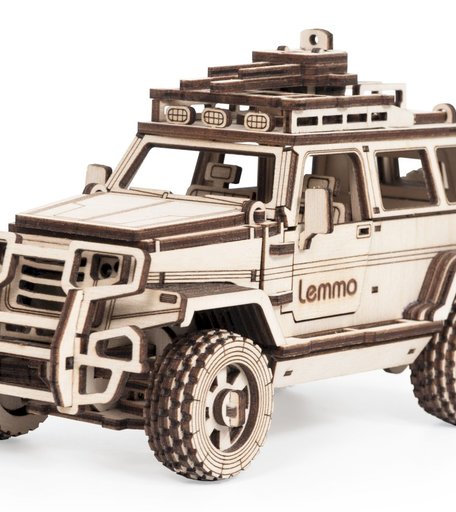 Деревянный конструктор Lemmo Внедорожник Булат