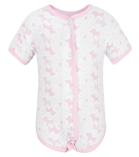 Боди Чудесные одежки Розовые собачки