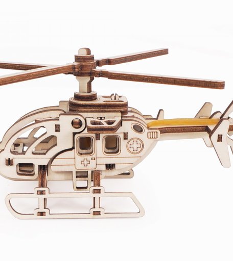 Деревянный конструктор Lemmo Вертолет Стриж