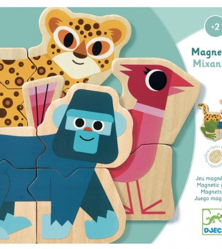 Деревянная игрушка Djeco Магнитная игра Пазл-микс (24 элемента)