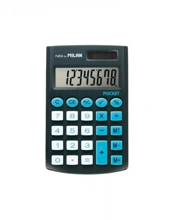 Milan Калькулятор карманный 8 разрядов двойное питание 907х620х80 мм