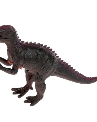 Миниатюра фотографии Динозавр играем вместе диалоги о животных (темно-коричневый, сиреневая спинка) 30 см