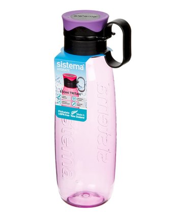 Миниатюра фотографии Sistema, бутылка для воды с петелькой 650мл hydrate, фиолетовый