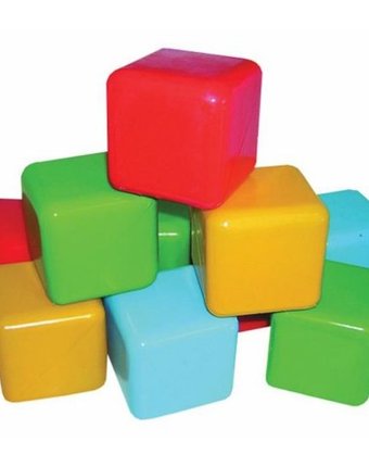 Миниатюра фотографии Развивающая игрушка пластмастер кубики цветные