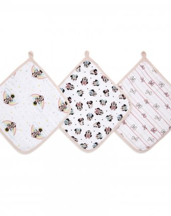 Aden&Anais Набор полотенец для лица и рук Minnie rainbows Essentials 3 шт.