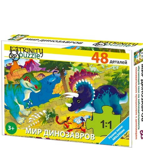 Пазл Trinity Мир динозавров