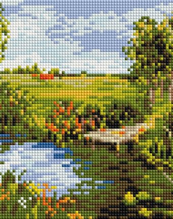 Белоснежка Мозаичная картина Речная прохлада 423-ST-PS