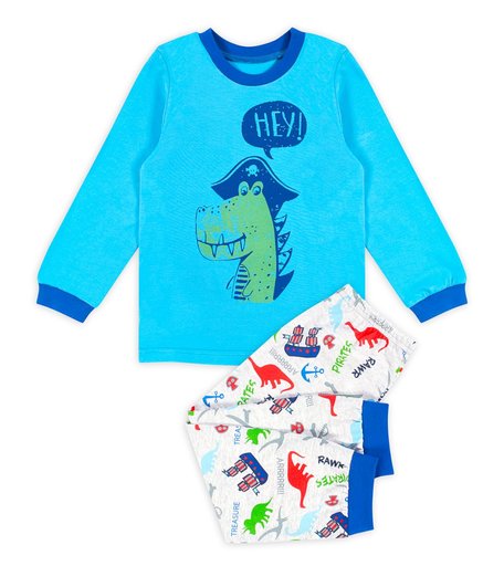 Пижама брюки/кофта Веселый малыш Дино-пират