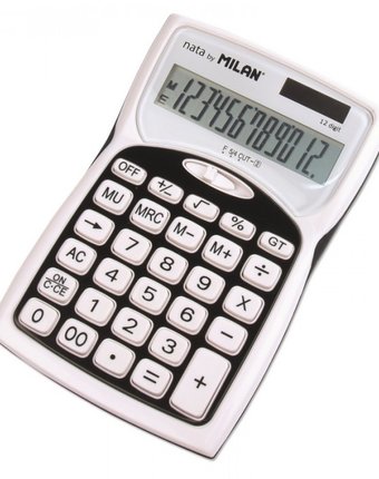 Milan Калькулятор настольный полноразмерный 12 разрядов 1152012BL
