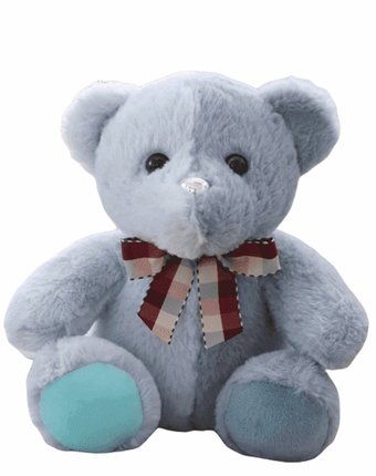 Мягкая игрушка Super01 Медведь 20 см цвет: синий