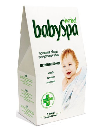 Травяной сбор Herbal Baby Spa Нежная кожа, с рождения, 45 г