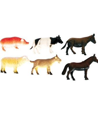 Миниатюра фотографии Игровой набор играем вместе 6 домашних животных