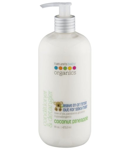 Кондиционер Natures baby organics Кокос и Ананас, с рождения, 473 мл