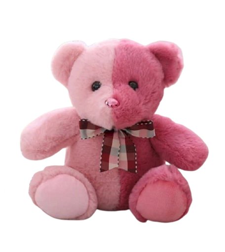 Мягкая игрушка Super01 Медведь 20 см цвет: розовый