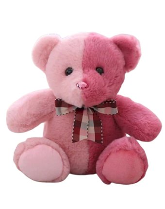 Мягкая игрушка Super01 Медведь 20 см цвет: розовый