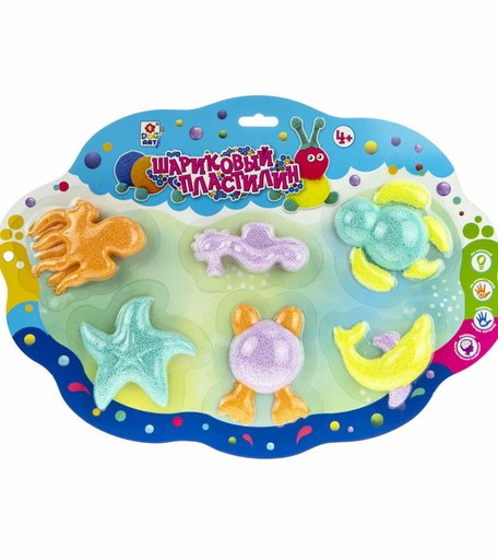 Шариковый пластилин Шариковый Пластилин Морские обитатели