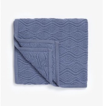 Миниатюра фотографии Одеяло вязаное mothercare, 90х70 см, синий