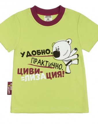 Миниатюра фотографии Lucky child футболка детская ми-ми-мишки 70-26/зел
