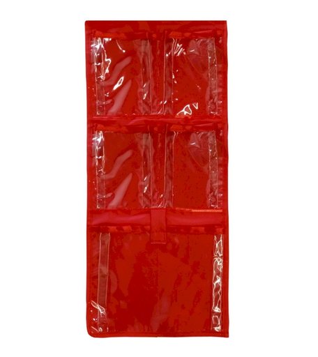 Плакат Издательство Учитель Органайзер с кармашками (красный): для шкафчика