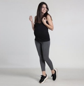 Миниатюра фотографии Легинсы для беременных oh ma, серый