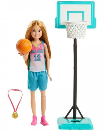 Миниатюра фотографии Barbie игровой набор спортивные сестренки