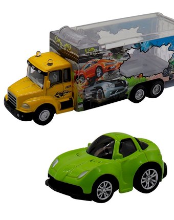 Миниатюра фотографии Игровой набор funky toys грузовик и машинка