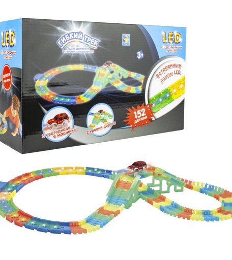 1 Toy Гибкий трек LED со светодиодными лампами