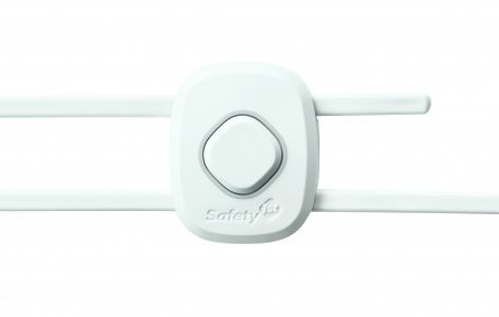 Safety 1st Пластиковый блокиратор открывания распашных дверей шкафа с кнопкой