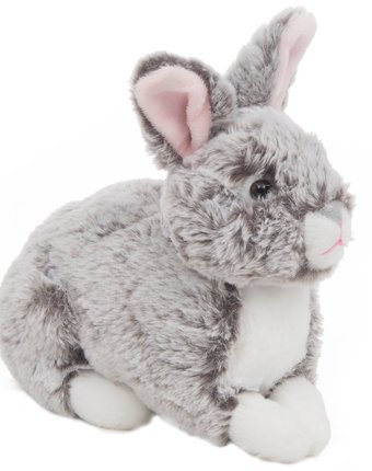 Миниатюра фотографии Мягкая игрушка игруша кролик серый 20 см