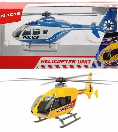 Dickie Вертолет EC 135 die-cast с крутящимися лопастями 21 см