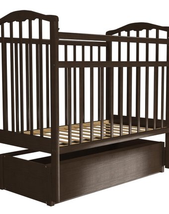 Детская кроватка Агат Золушка-6 маятник продольный с ящиком
