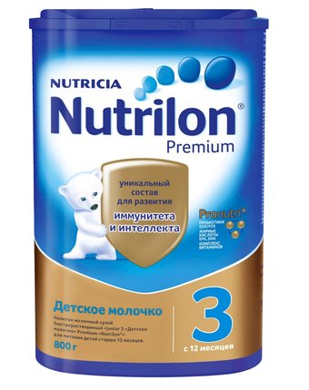 Миниатюра фотографии Молочко детское nutrilon pronutriplus 3 с 12 месяцев, 800 г