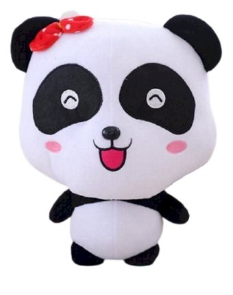 Миниатюра фотографии Мягкая игрушка super01 панда 35 см цвет: черный