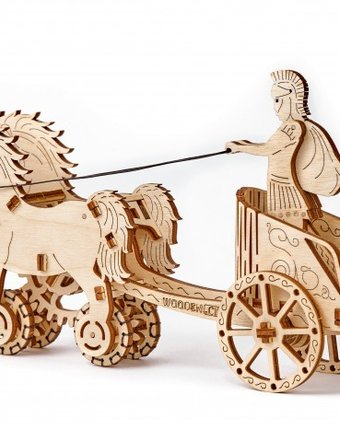 Миниатюра фотографии Wooden city римская колесница (69 деталей)