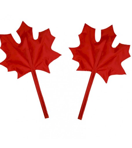 Игрушка мягкая Издательство Учитель Кленовый лист, красный без размера цвет: красный