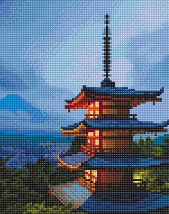 Миниатюра фотографии Molly картина мозаикой японская пагода 30х30 см