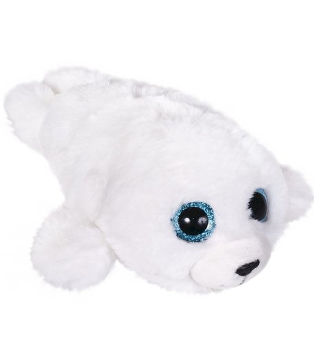 Мягкая игрушка Fancy Глазастик тюлень 10х12х15 цвет: белый