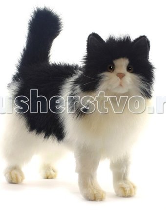 Миниатюра фотографии Мягкая игрушка hansa кошка черно-белая 40 см