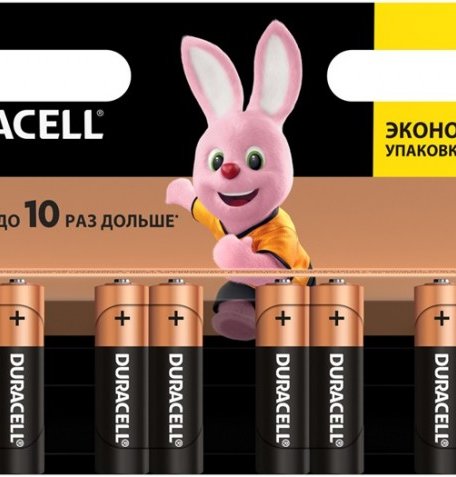 Duracell Батарейка алкалиновая Basic AA (LR06) 8 шт.