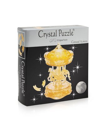 Миниатюра фотографии Головоломка crystal puzzle золотая карусель цвет: желтый