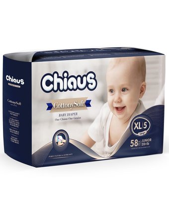 Подгузники Chiaus Cottony Soft (13+ кг) шт.