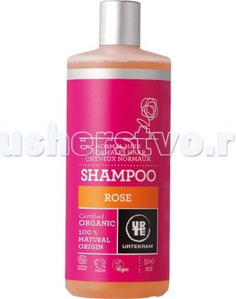 Миниатюра фотографии Urtekram шампунь для нормальных волос роза 500 мл