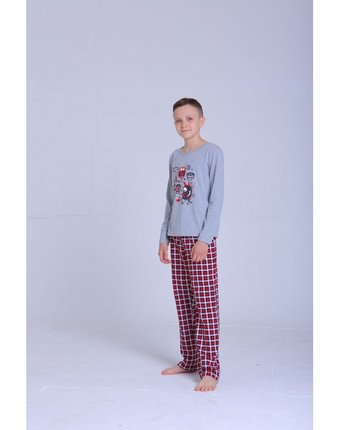 Миниатюра фотографии Веселый малыш пижама для мальчика check