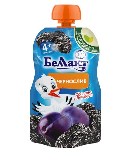 Пюре Беллакт из чернослива, 90 гр г, с 4 месяцев