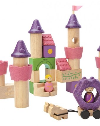 Миниатюра фотографии Деревянная игрушка plan toys конструктор сказочный замок