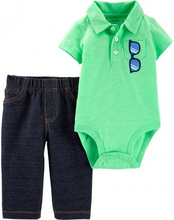 Carter's Комплект для мальчика (брюки, боди)