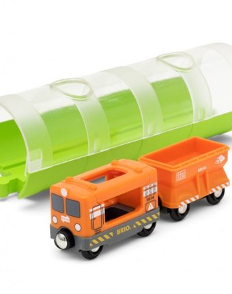 Миниатюра фотографии Brio грузовой вагон и туннель (3 элемента)