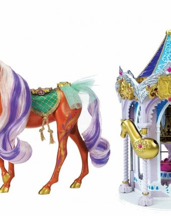 Миниатюра фотографии Pony royal набор пони рояль: карусель и королевская лошадь сиенна