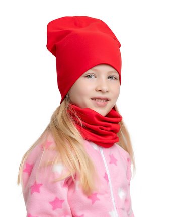 Миниатюра фотографии Комплект шапка/шарф-снуд веселый малыш