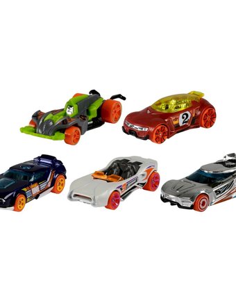 Подарочный набор из 5 машин Hot Wheels Track Cars Action